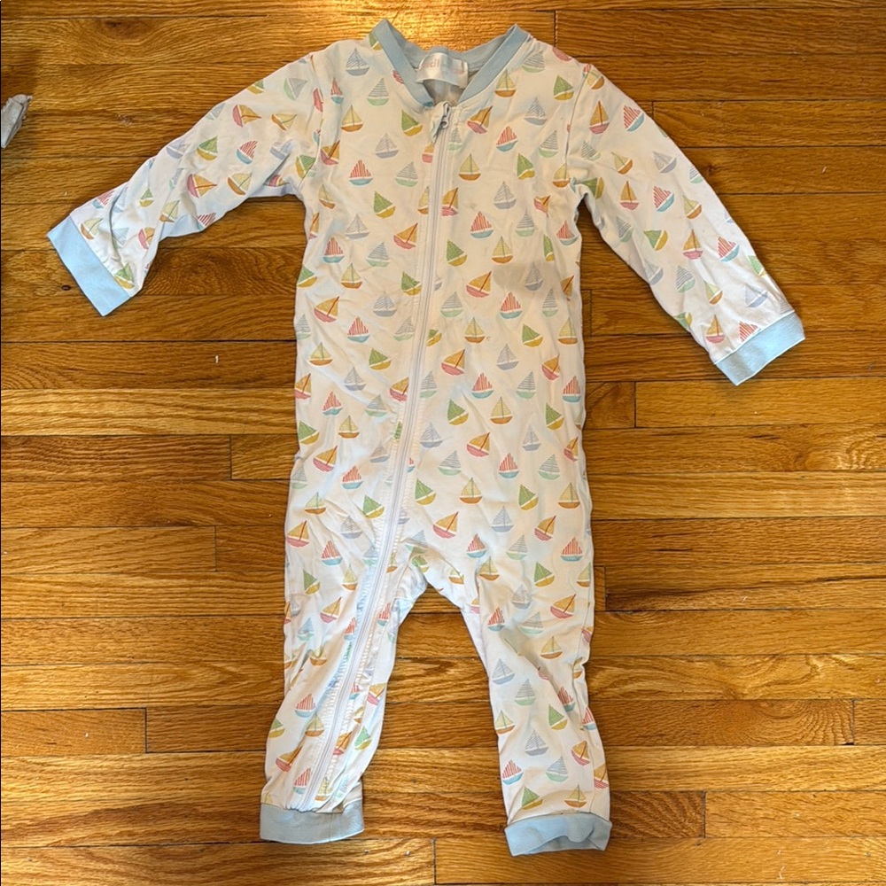 Cecil and Lou Sailboat Print Kids Pajamas